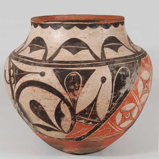 Historic Zia Pueblo Pottery - 22969